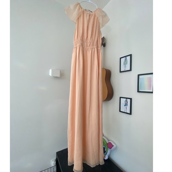 Zara Peach Maxi Dress - Picture 1 of 5
